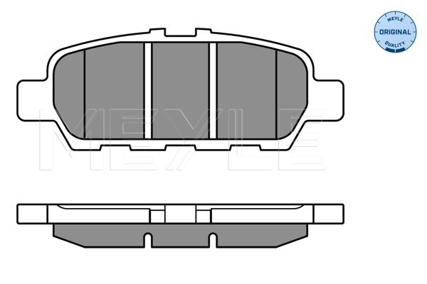 Set placute frana,frana disc 025 248 7113/W MEYLE