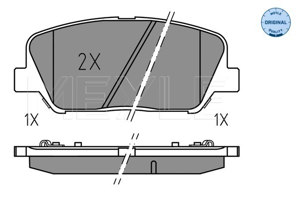 Set placute frana,frana disc 025 249 1517 MEYLE