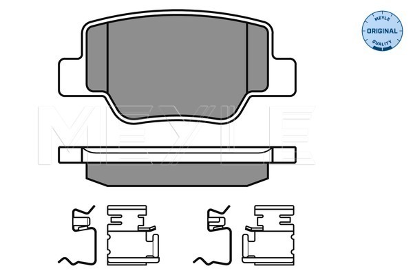 Set placute frana,frana disc 025 249 2616/W MEYLE