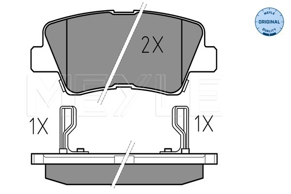 Set placute frana,frana disc 025 249 3415/W MEYLE