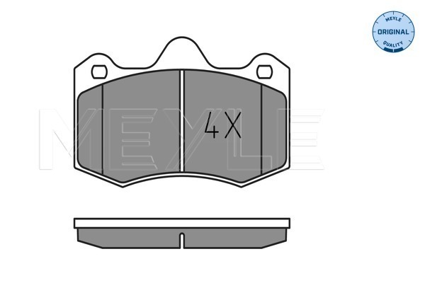 Set placute frana,frana disc 025 249 7417 MEYLE