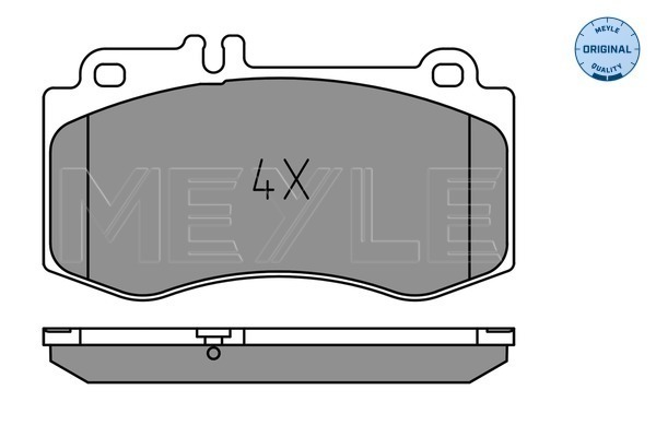 Set placute frana,frana disc 025 249 7618 MEYLE