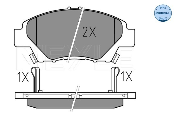 Set placute frana,frana disc 025 249 7915/W MEYLE