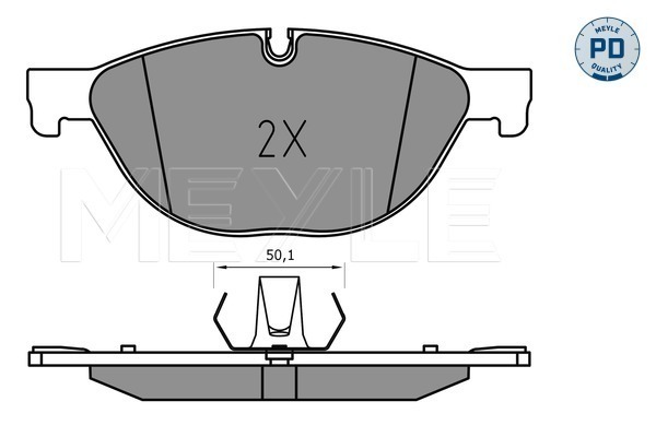 Set placute frana,frana disc 025 250 4519/PD MEYLE