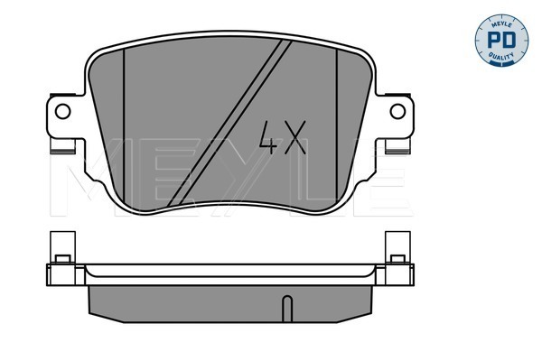 Set placute frana,frana disc 025 251 0917/PD MEYLE