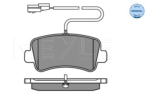 Set placute frana,frana disc 025 251 1218/W MEYLE