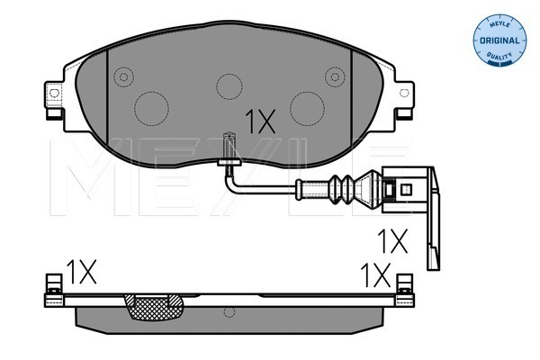 Set placute frana,frana disc 025 251 1720/W MEYLE