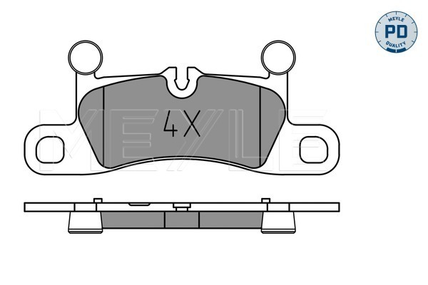 Set placute frana,frana disc 025 251 4316/PD MEYLE