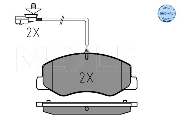 Set placute frana,frana disc 025 251 7218/W MEYLE