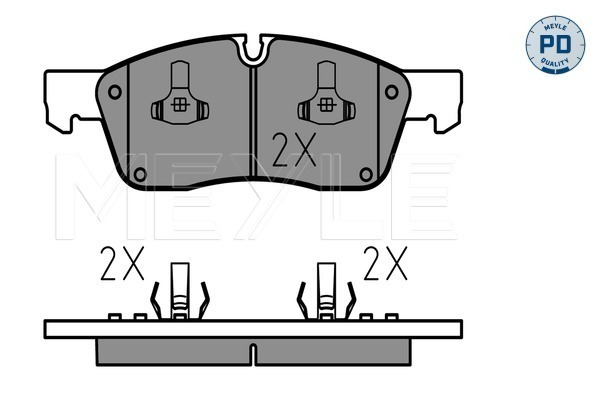 Set placute frana,frana disc 025 251 9021/PD MEYLE