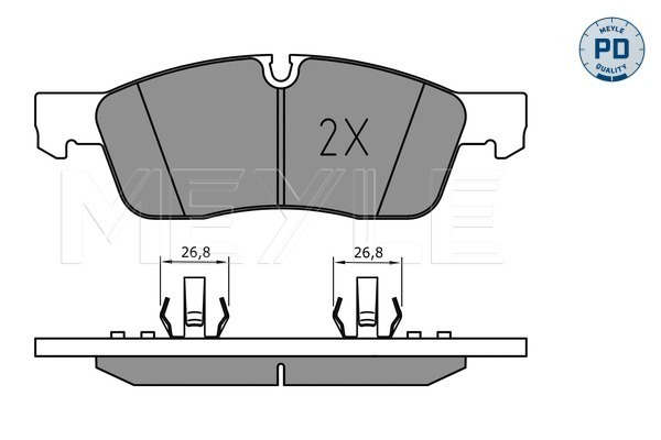 Set placute frana,frana disc 025 251 9219/PD MEYLE