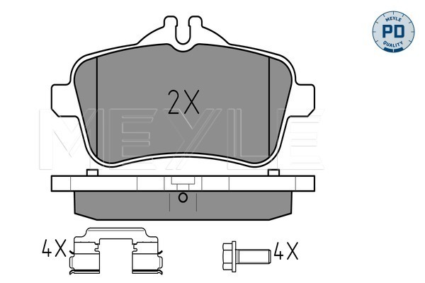 Set placute frana,frana disc 025 252 1516/PD MEYLE