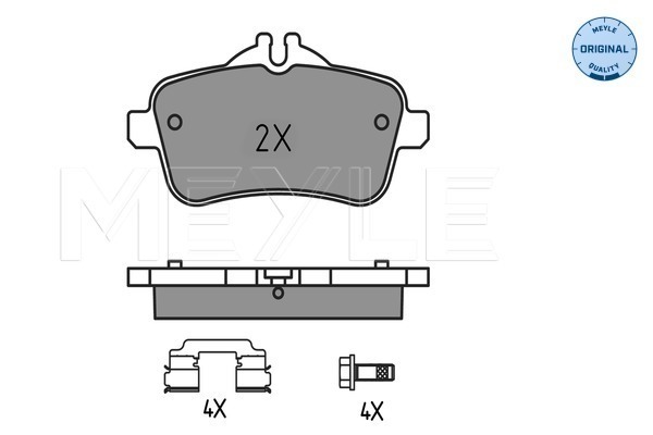 Set placute frana,frana disc 025 252 1618 MEYLE