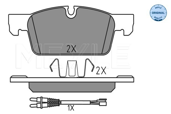 Set placute frana,frana disc 025 252 2217 MEYLE