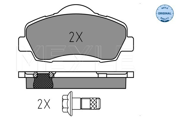 Set placute frana,frana disc 025 252 5118 MEYLE