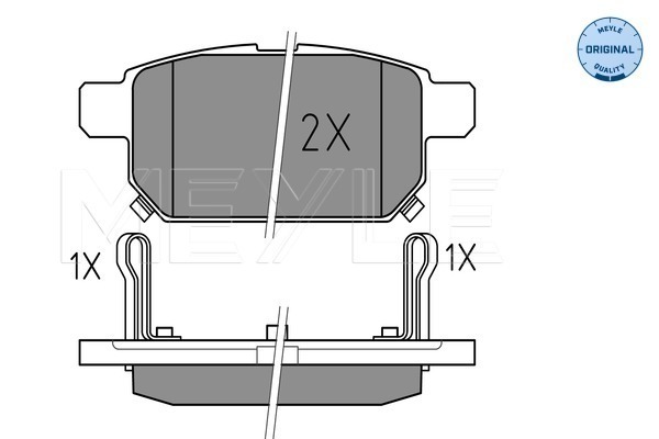 Set placute frana,frana disc 025 252 5814/W MEYLE