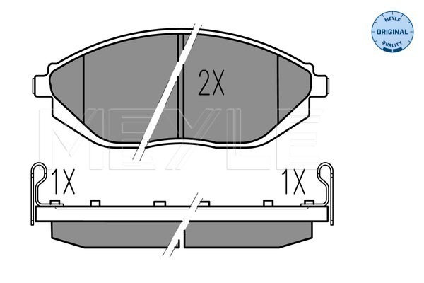 Set placute frana,frana disc 025 252 6817/W MEYLE