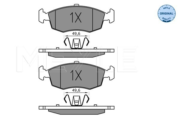 Set placute frana,frana disc 025 253 2317 MEYLE