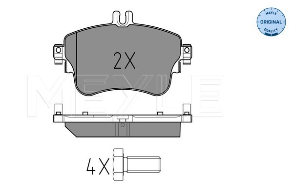 Set placute frana,frana disc 025 253 2619 MEYLE