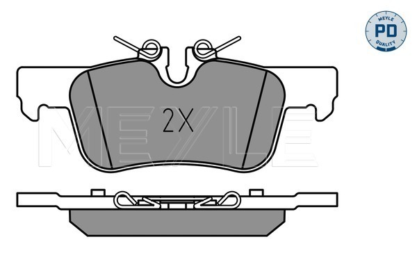 Set placute frana,frana disc 025 253 3116/PD MEYLE