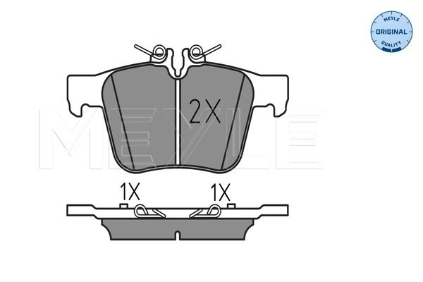 Set placute frana,frana disc 025 253 5416 MEYLE