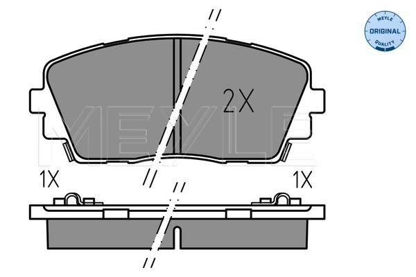 Set placute frana,frana disc 025 253 6516 MEYLE