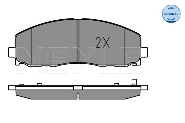 Set placute frana,frana disc 025 253 7919 MEYLE