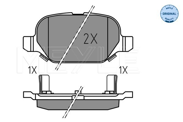 Set placute frana,frana disc 025 254 1014 MEYLE