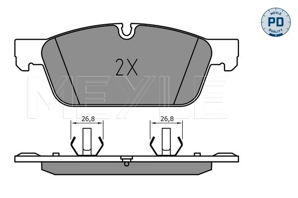 Set placute frana,frana disc 025 255 3119/PD MEYLE