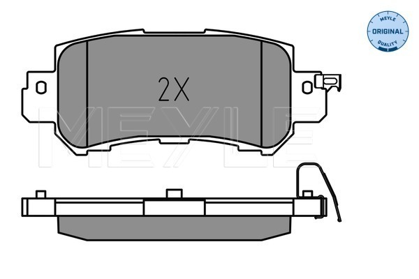 Set placute frana,frana disc 025 255 4014 MEYLE