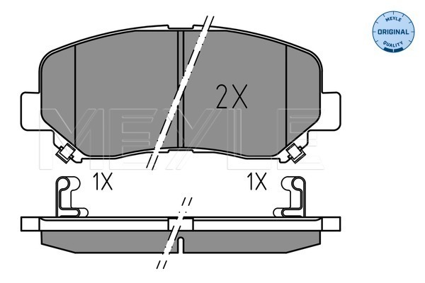 Set placute frana,frana disc 025 255 6416 MEYLE