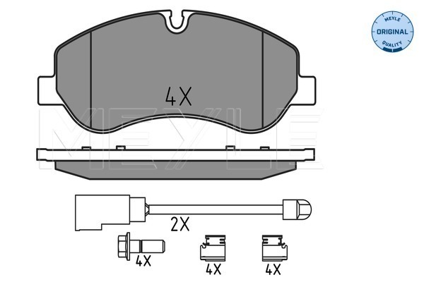 Set placute frana,frana disc 025 256 0217 MEYLE