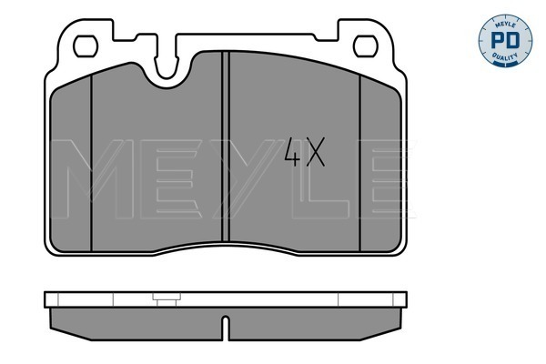 Set placute frana,frana disc 025 256 4316/PD MEYLE