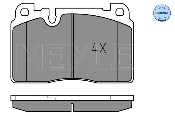 Set placute frana,frana disc 025 256 4316 MEYLE