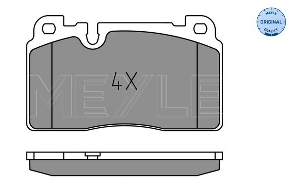 Set placute frana,frana disc 025 256 4317 MEYLE