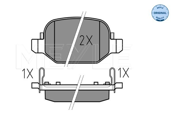 Set placute frana,frana disc 025 256 5217 MEYLE