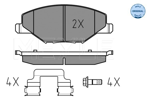 Set placute frana,frana disc 025 256 8118 MEYLE