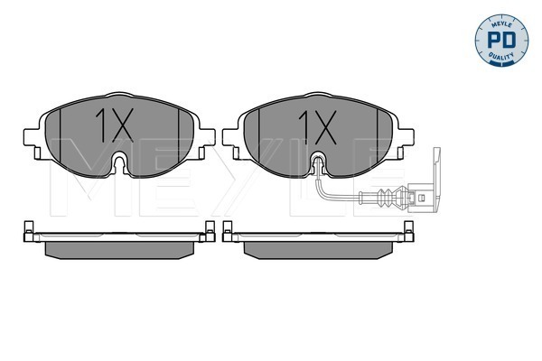 Set placute frana,frana disc 025 256 8320/PD MEYLE