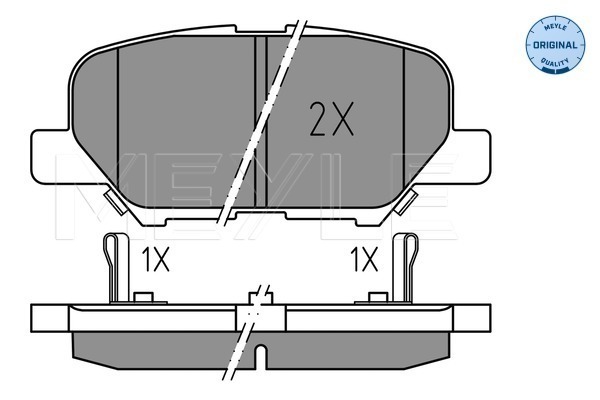 Set placute frana,frana disc 025 256 8814 MEYLE