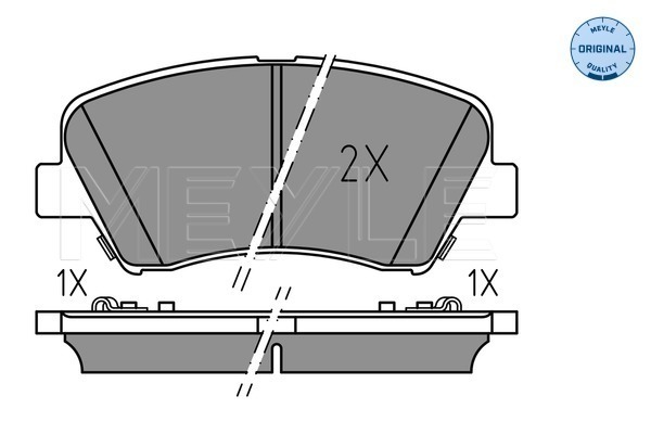 Set placute frana,frana disc 025 256 9218 MEYLE