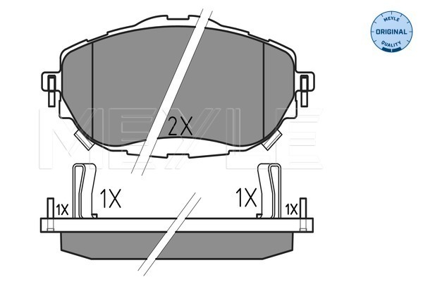 Set placute frana,frana disc 025 256 9819 MEYLE