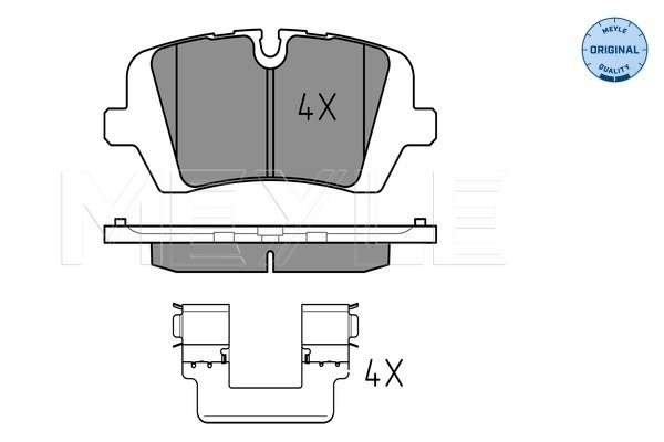 Set placute frana,frana disc 025 257 2016 MEYLE