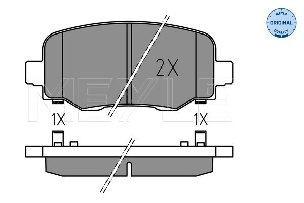 Set placute frana,frana disc 025 257 3318 MEYLE