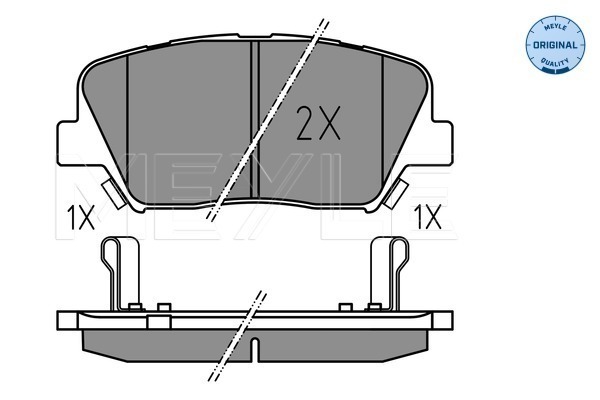 Set placute frana,frana disc 025 257 5717 MEYLE