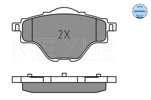 Set placute frana,frana disc 025 258 2717 MEYLE