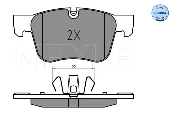 Set placute frana,frana disc 025 258 3417 MEYLE