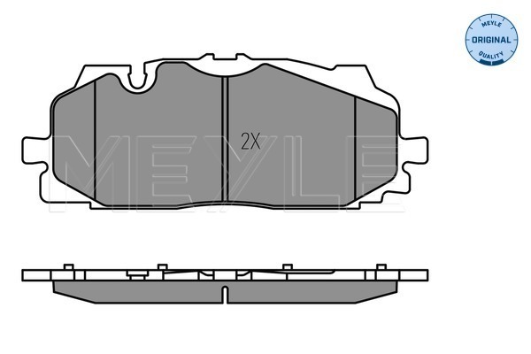 Set placute frana,frana disc 025 258 6117 MEYLE