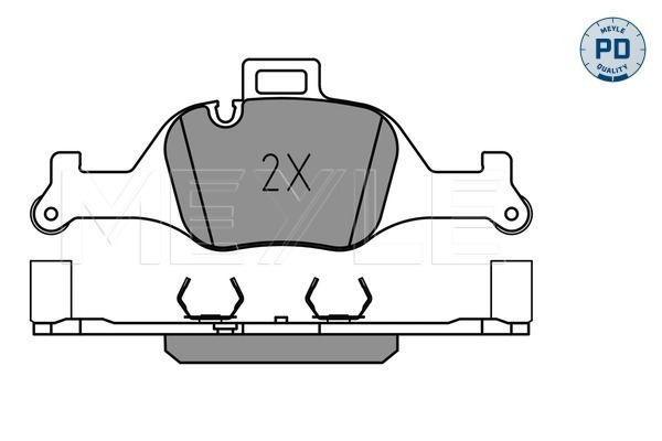 Set placute frana,frana disc 025 259 0018/PD MEYLE