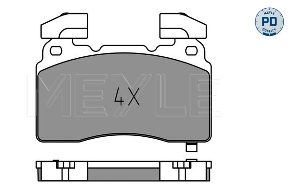 Set placute frana,frana disc 025 259 1516/PD MEYLE