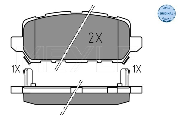 Set placute frana,frana disc 025 259 4717 MEYLE